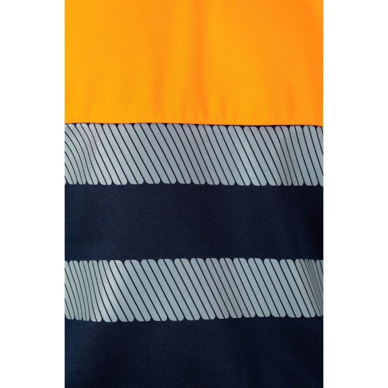 Sudadera bicolor de alta visibilidad cinta segmentada Velilla 305703, combinación de color - Vetonek