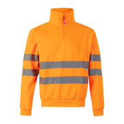 Sudadera de alta visibilidad con media cremallera Velilla 305702 - Vetonek