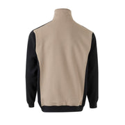 Detalle del puño de canalé de la sudadera bicolor Velilla 105703 - Vetonek