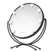 Espejo Iluminado Maquillaje LED 4200ºK 48x43cm Negro — Vetonek