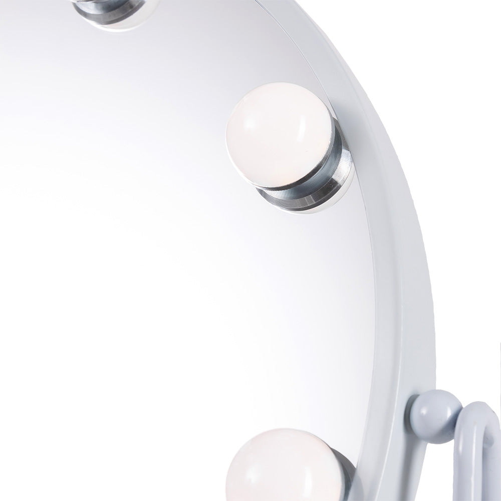 Espejo Iluminado Maquillaje LED 4200ºK 48x43cm Blanco — Vetonek (3)