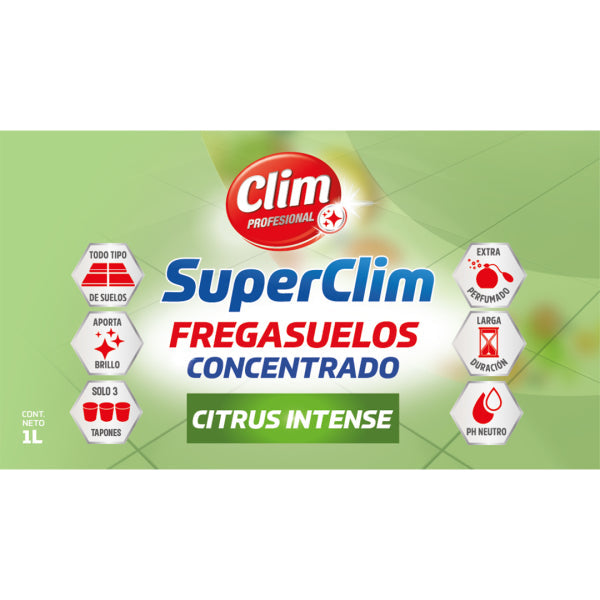 Fregasuelos SuperClim Concentrado Citrus Intense 1L Vetonek