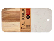 Tabla de cocina de cortar de madera y mármol Vica Home - Vetonek