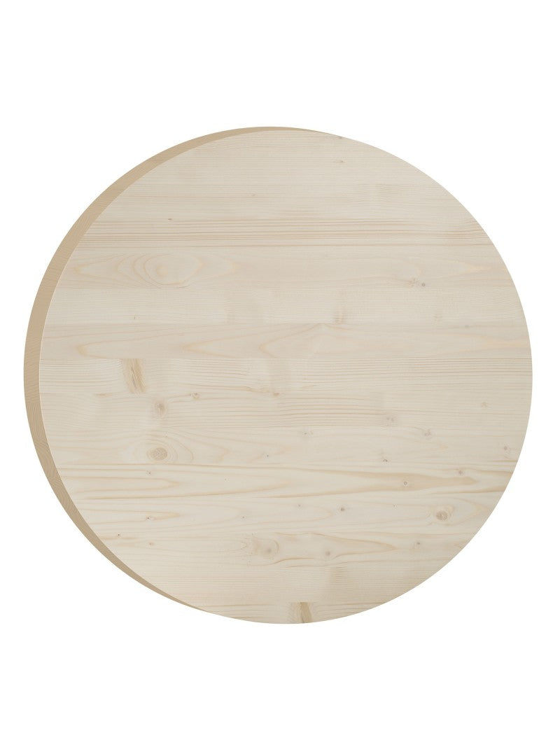 Tablero redondo para mesa de madera de pino - 75 cm Astideco