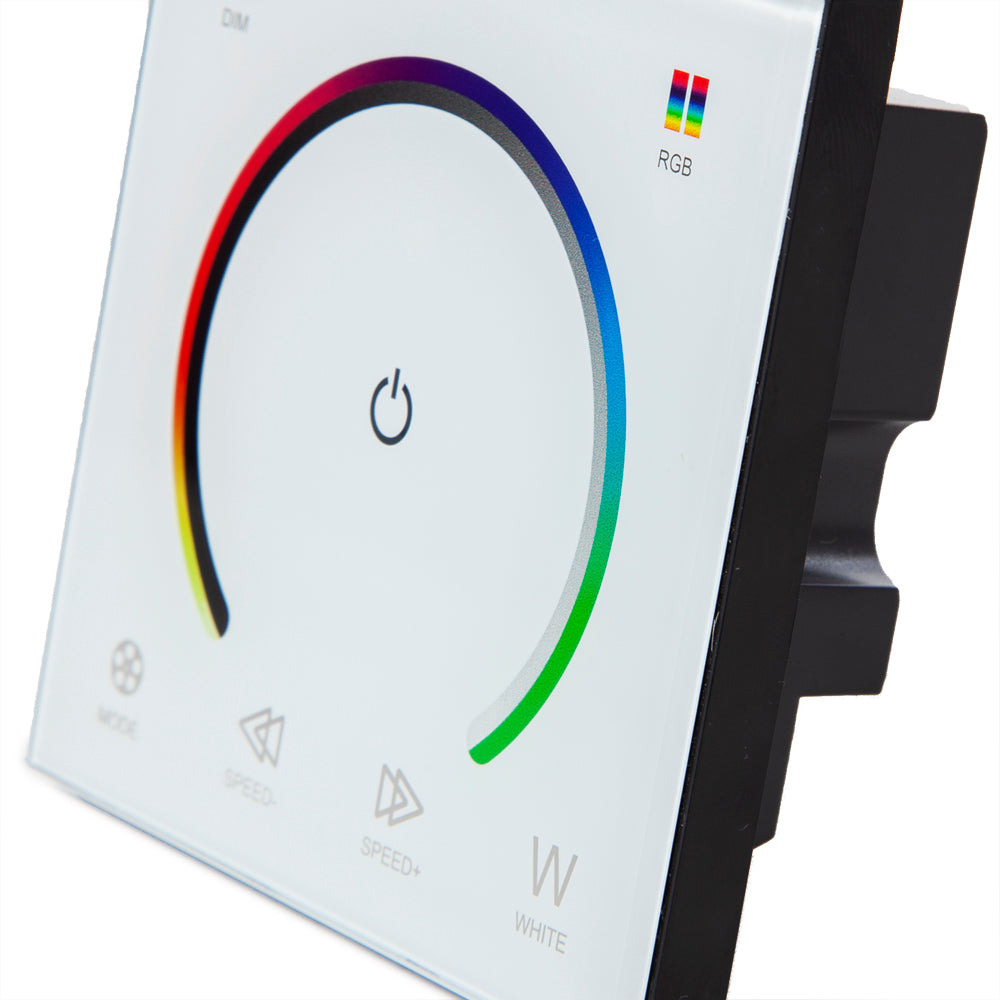 Controlador Empotrable Táctil Tira LED RGBw 12-24VDC ► 192/384W — Vetonek (2)