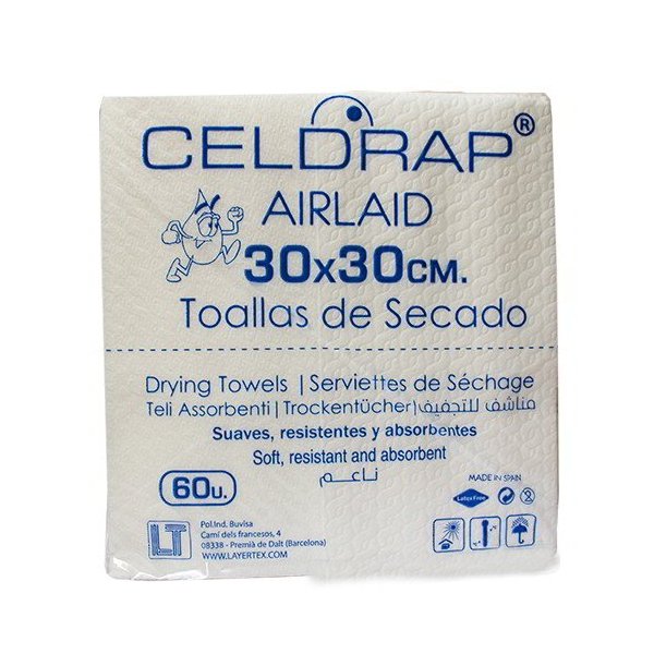 Toallas de Secado Desechables Airlaid 30x30 cm - Pack de 600 uds Vetonek
