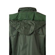 Detalle de la capucha oculta del traje de lluvia Velilla 195 - Vetonek