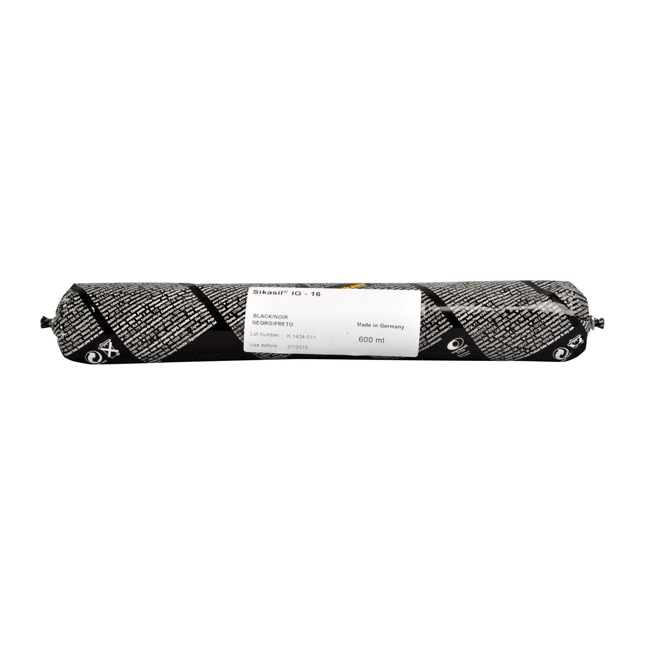 Salchichón de 600 ml de Sikasil® IG-16 de Sika, silicona neutra de sellado secundario para vidrio aislante - Vetonek