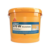 Bote de 20 kg de Sikagard®-670 W Elastocolor de Sika, revestimiento anticarbonatación para hormigón - Vetonek