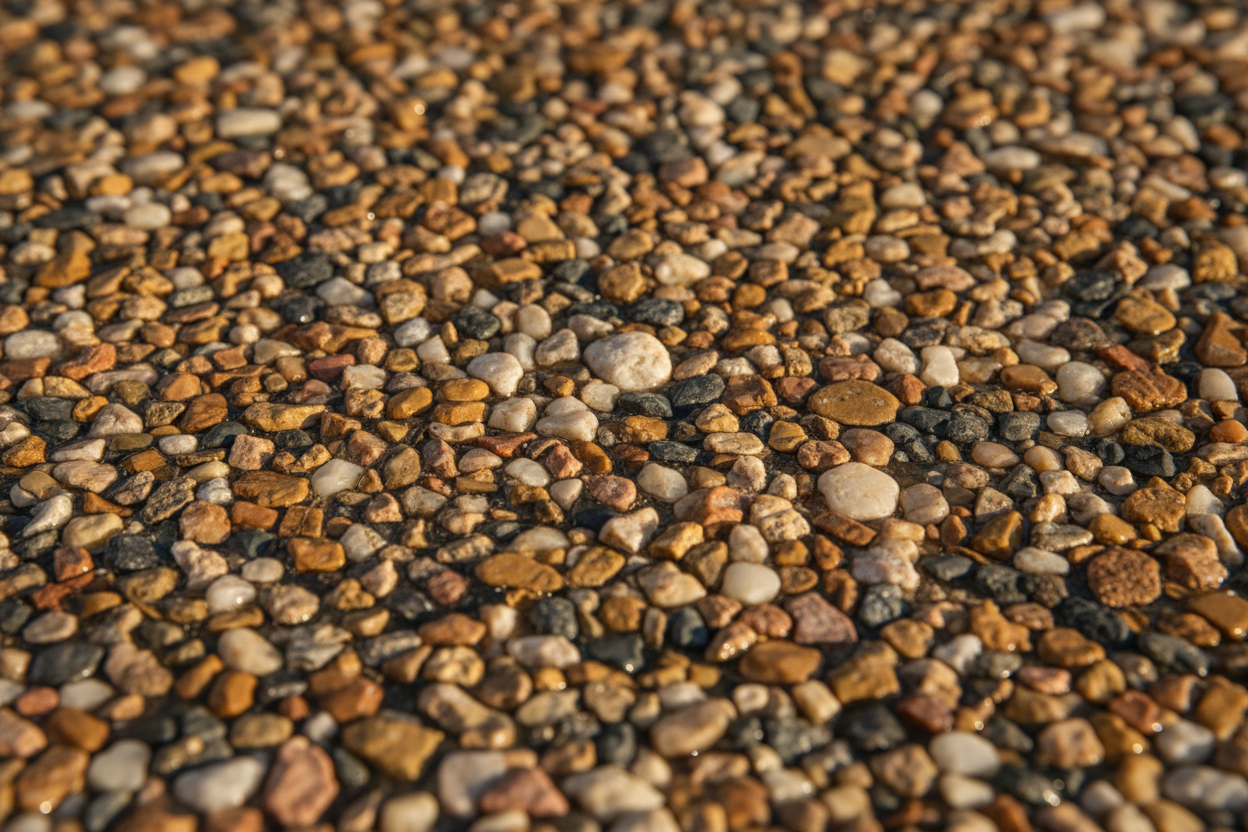 una foto de moqueta de piedra visto de cerca