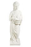 Figura Vendimia de hormigón blanco