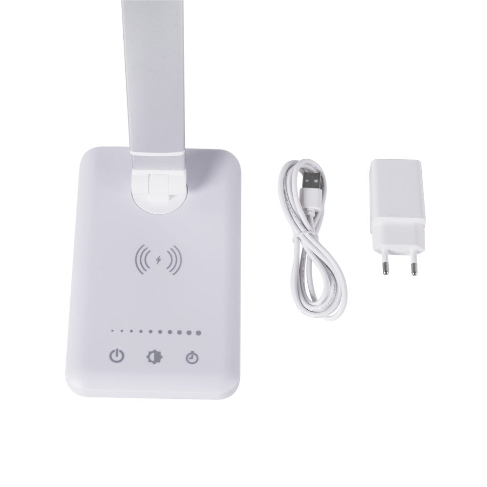 Lámpara de Mesa LED con Cargador Teléfono Inalámbrico 6W 420Lm CCT (Tonalidad Luz Regulable) — Vetonek (9)