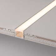 Perfíl de Aluminio para Empotrar Escayola/Pladur Tira Led 9mm — Vetonek (2)