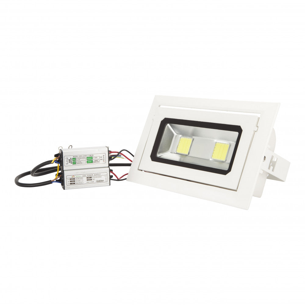 Foco Downlight LED 40W 3.600Lm 6000ºK Rectangular Basculante — Vetonek (5)