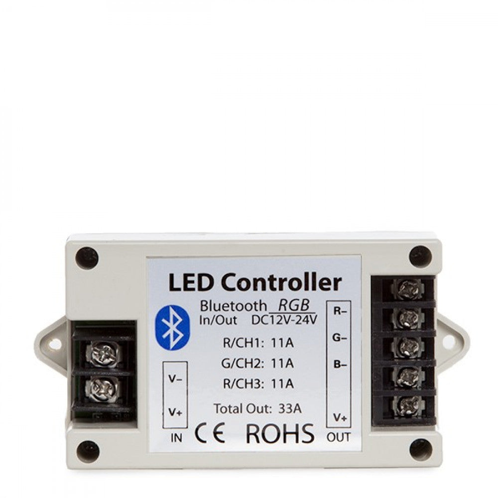 Controlador Tira LED RGB Bluetooth Smartphone 12-24VDC 400-800W — Vetonek (2)