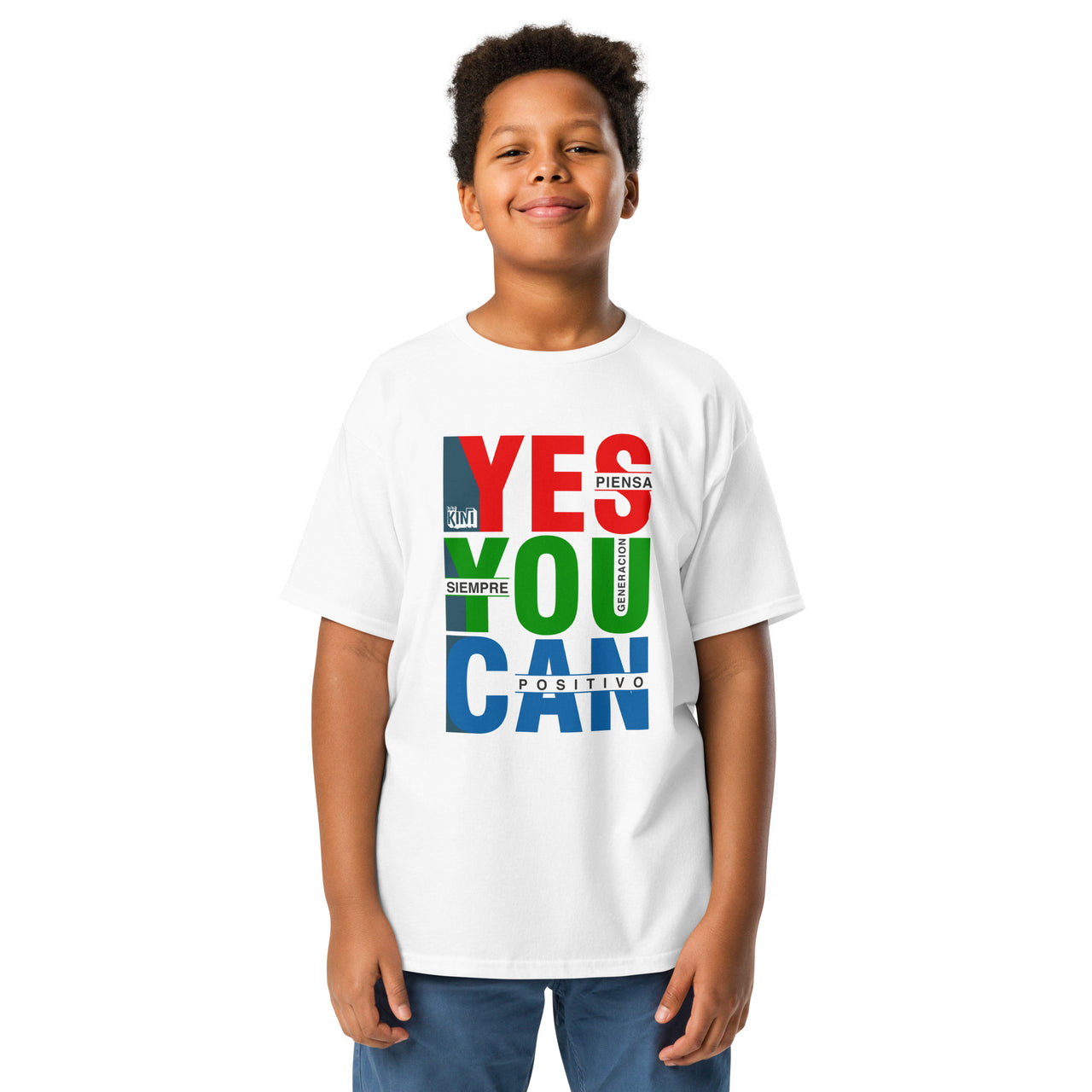 Camiseta para niño Piensa Positivo