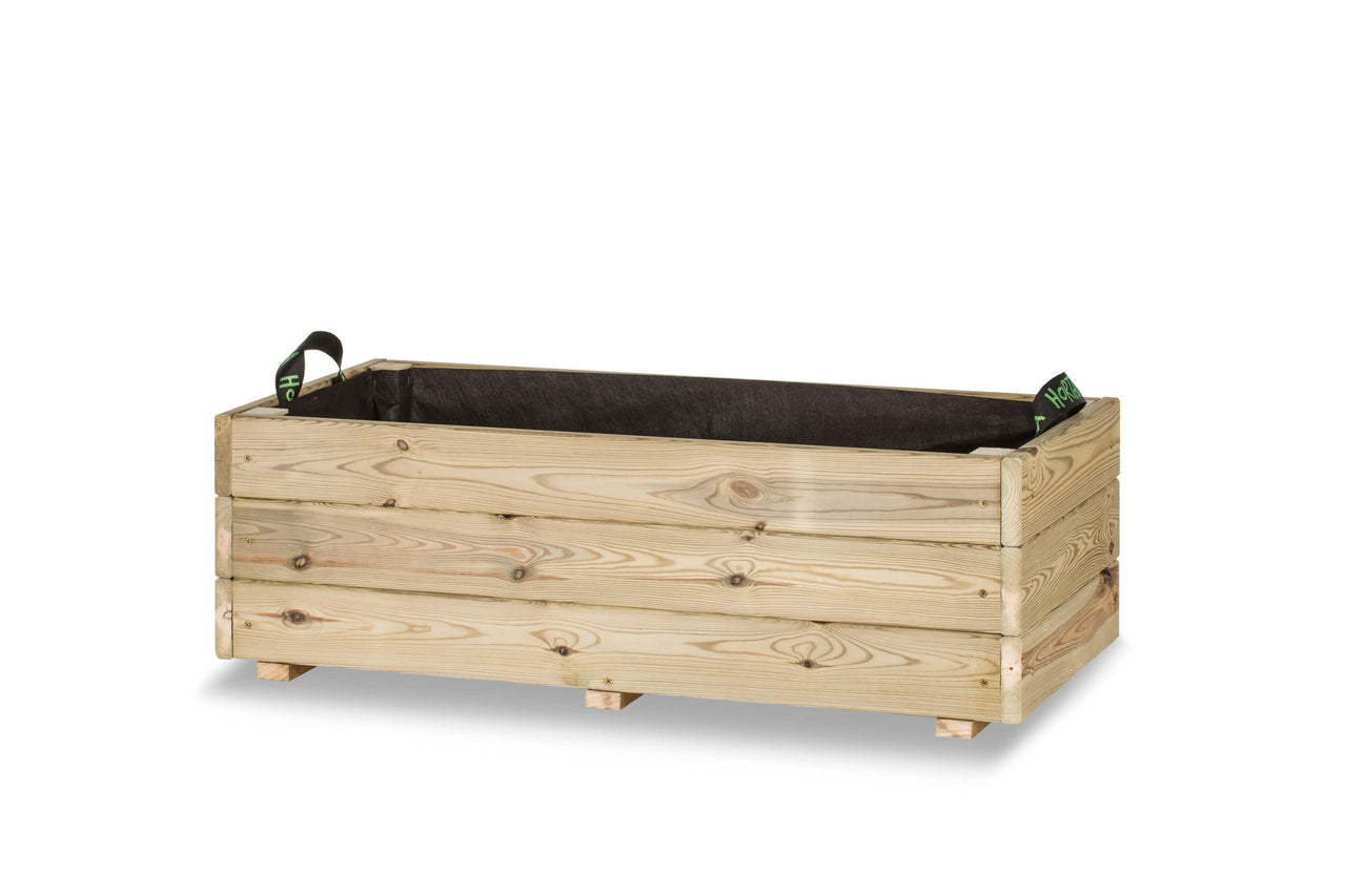 Jardinera madera roble 90x40cm. 76 litros